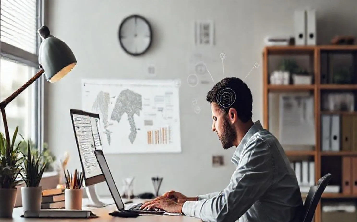 Dedicated cognitive optimization workspace with ergonomic design