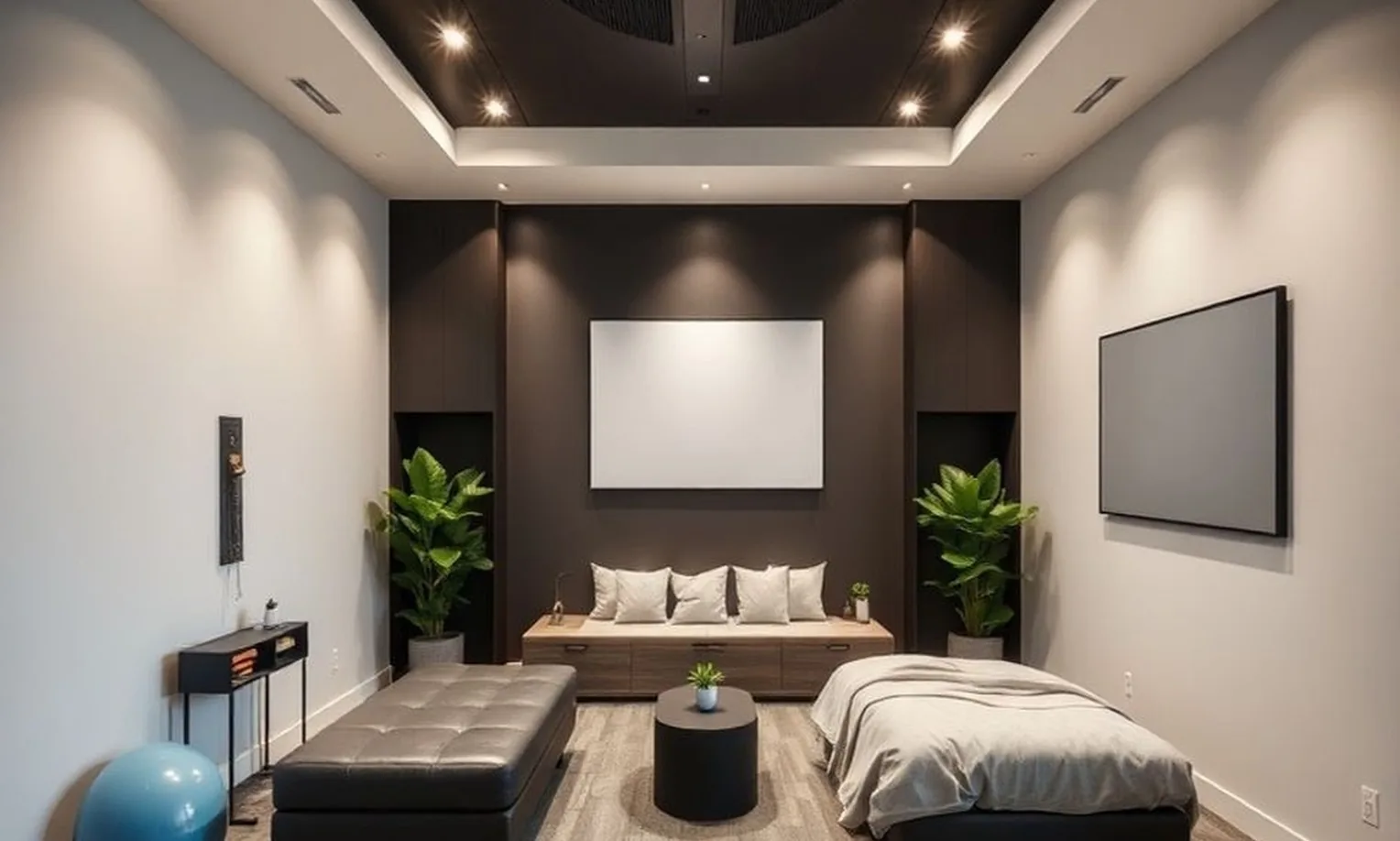 Modern performance enhancement room with cutting edge setup